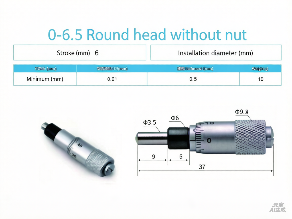 Micrometer, caliper, micrometer head, measuring instrument, measurement