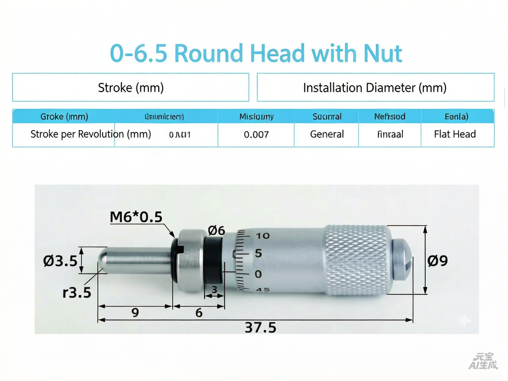 Micrometer, caliper, micrometer head, measuring instrument, measurement